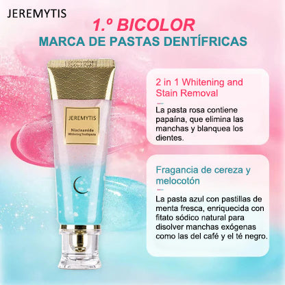 🔥Final 3 Horas 50% OFF :🎉JEREMYTIS™ Niacinamida Blanqueamiento Pasta de dientes Set
