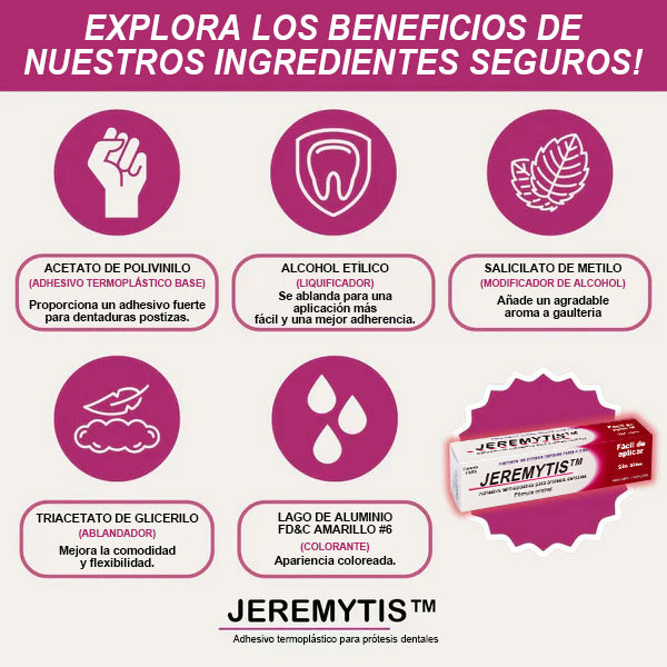 🦷[Tienda Oficial de la Marca] JEREMYTIS™ Adhesivo Termoplástico para Dentaduras