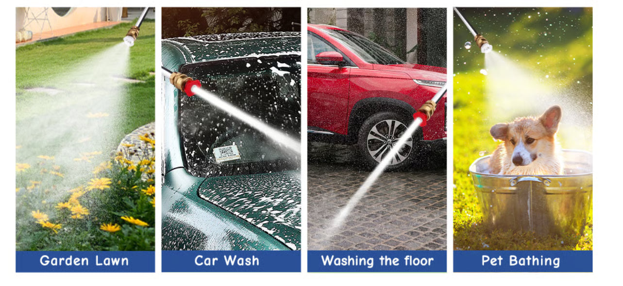 Spray gun for home garage and outdoor cleaning