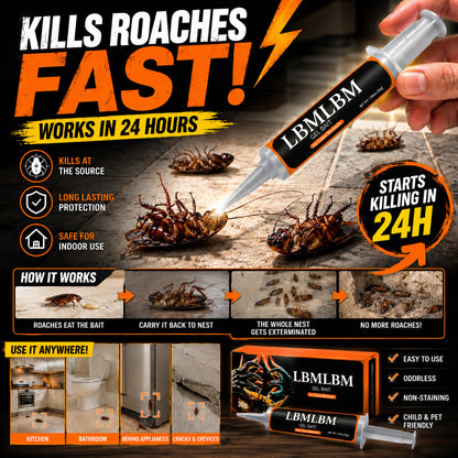 🔥Last Day Buy 1 get 1 🔥LBMLBM™ Cockroach Gel Bait (New and Improved Formula)🪳
