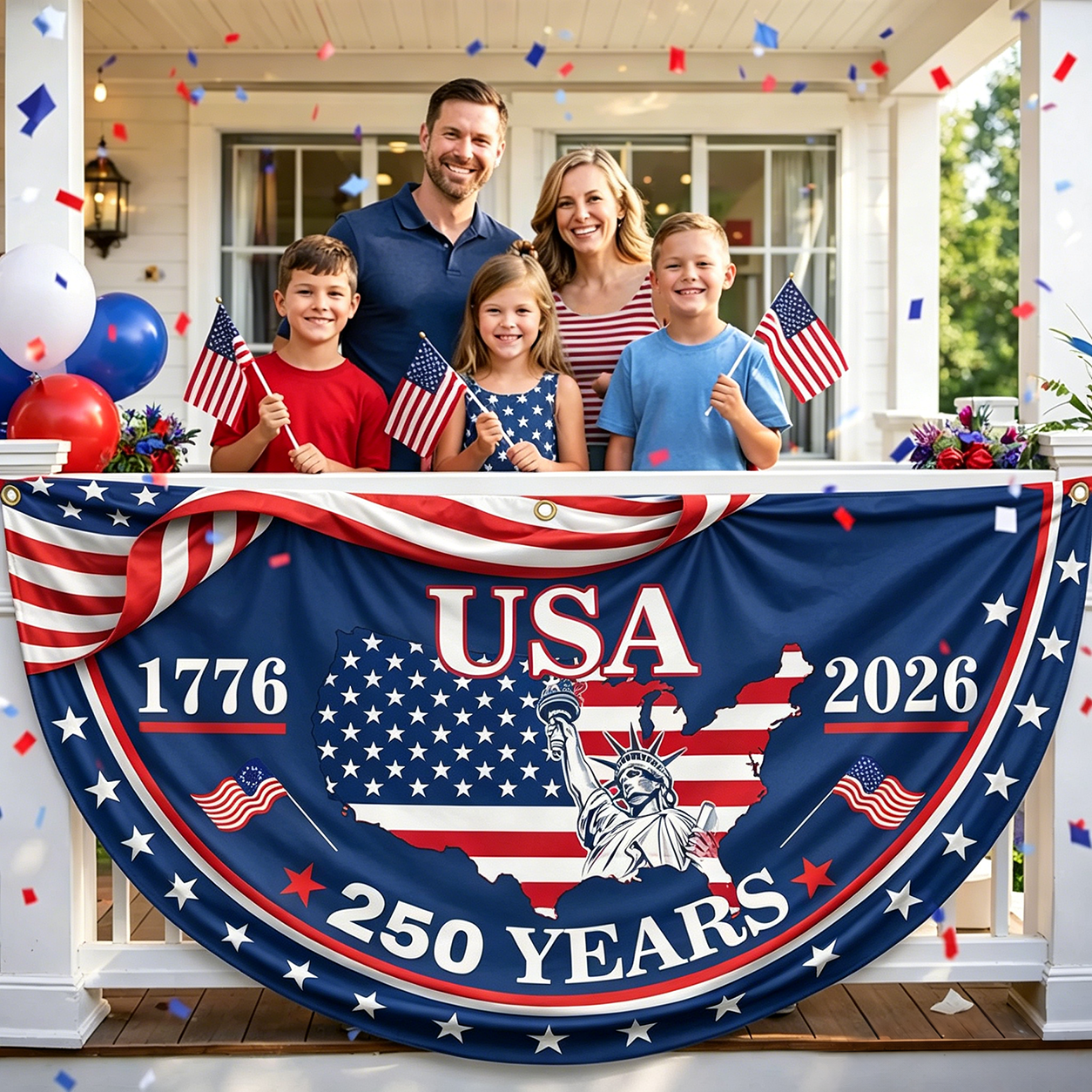 🔥LAST DAY BUY 1 GET 1 🔥Banners Celebrating the 250th Anniversary of the United State🎉