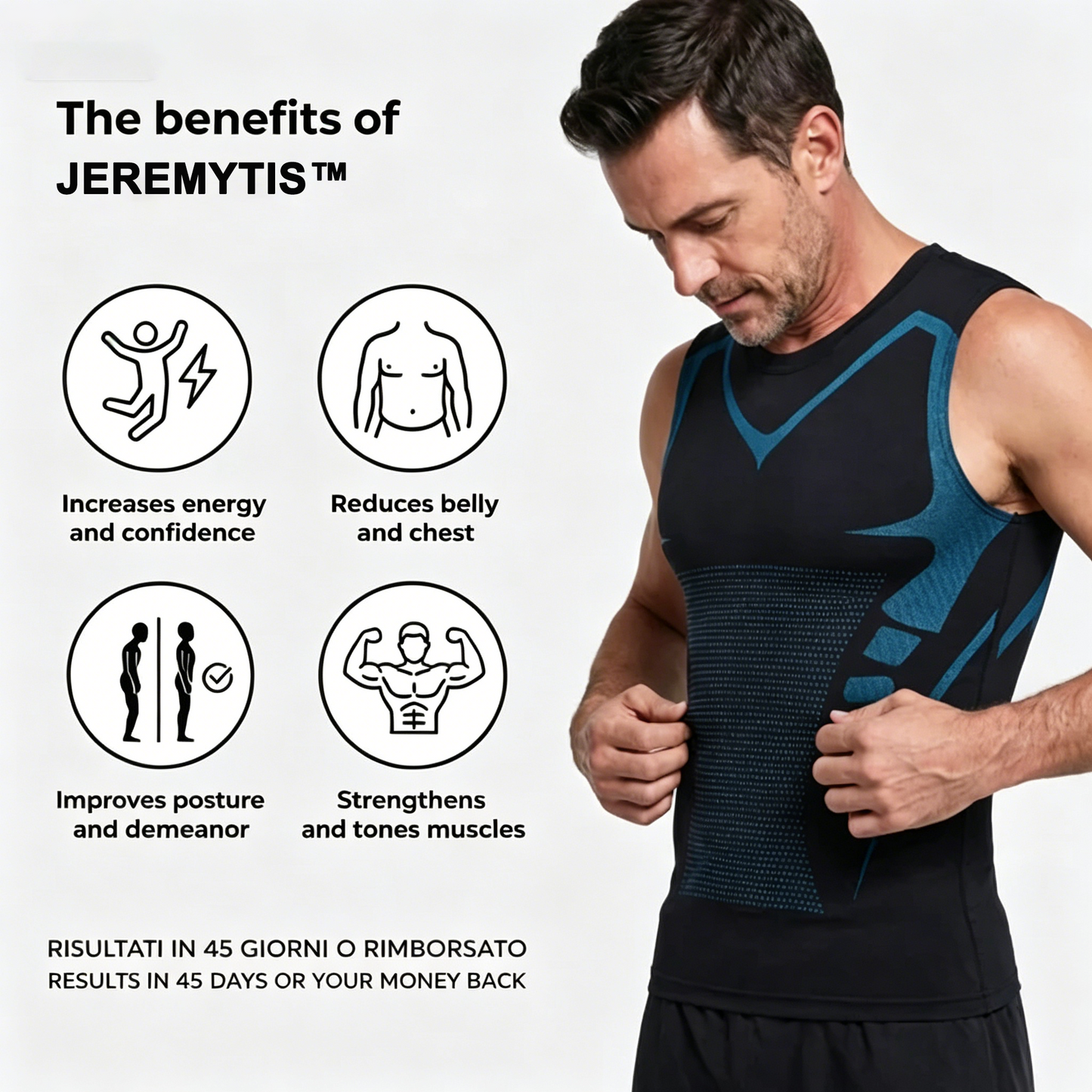 🔥Buy 1 get 1 free🔥JEREMYTIS™ Men's Quick-Dry Shaping Workout Shirt💦